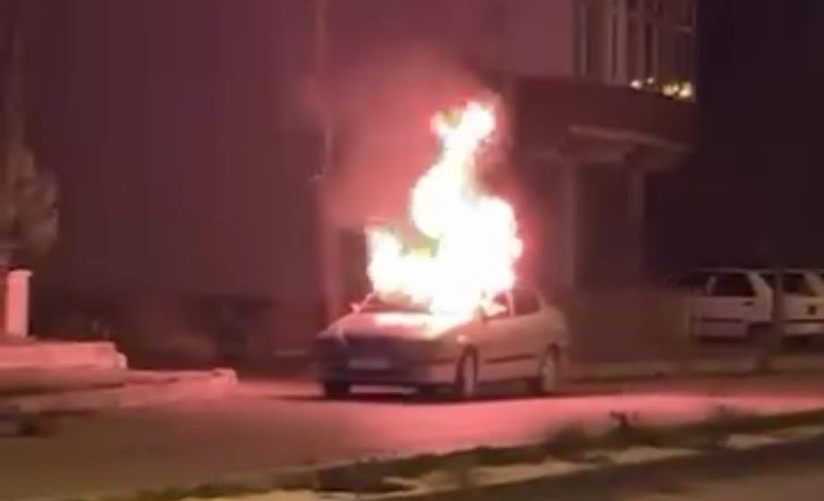 amasyada seyir halindeki otomobil alevlere teslim oldu sM2FP9Hj