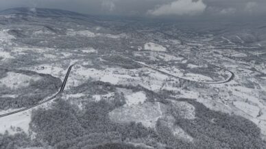 bolu daginda ulasim acik manzara kartpostallik MV6GAcsj