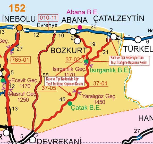 catalzeytine ulasimin saglandigi yol trafige kapatildi 5SVwsLAg