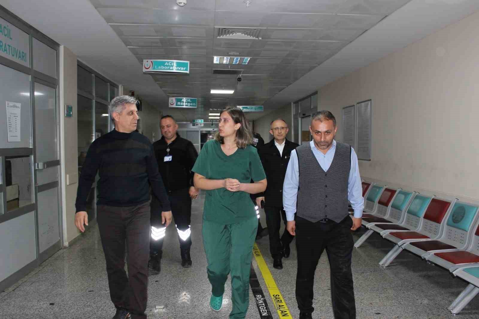caycuma devlet hastanesi ve 112 istasyonlarina gece denetimi KasfK89i