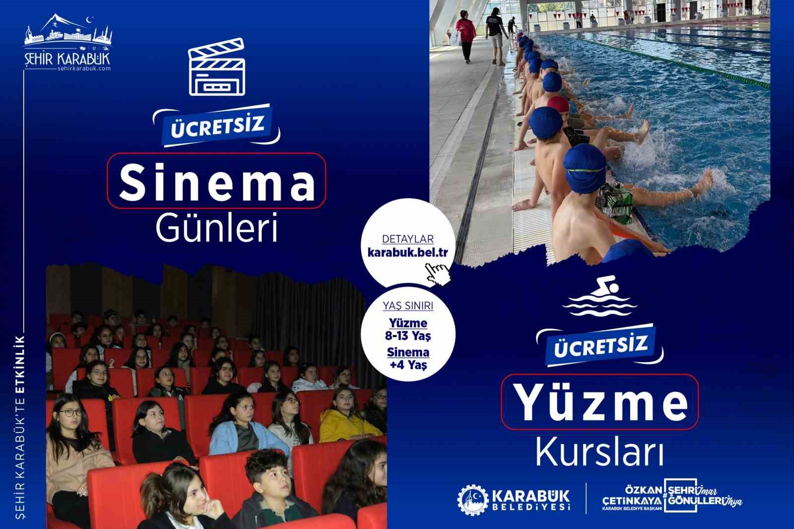 karabukte cocuklara ucretsiz yuzme ve sinema etkinlikleri suruyor ajv2q7Q9