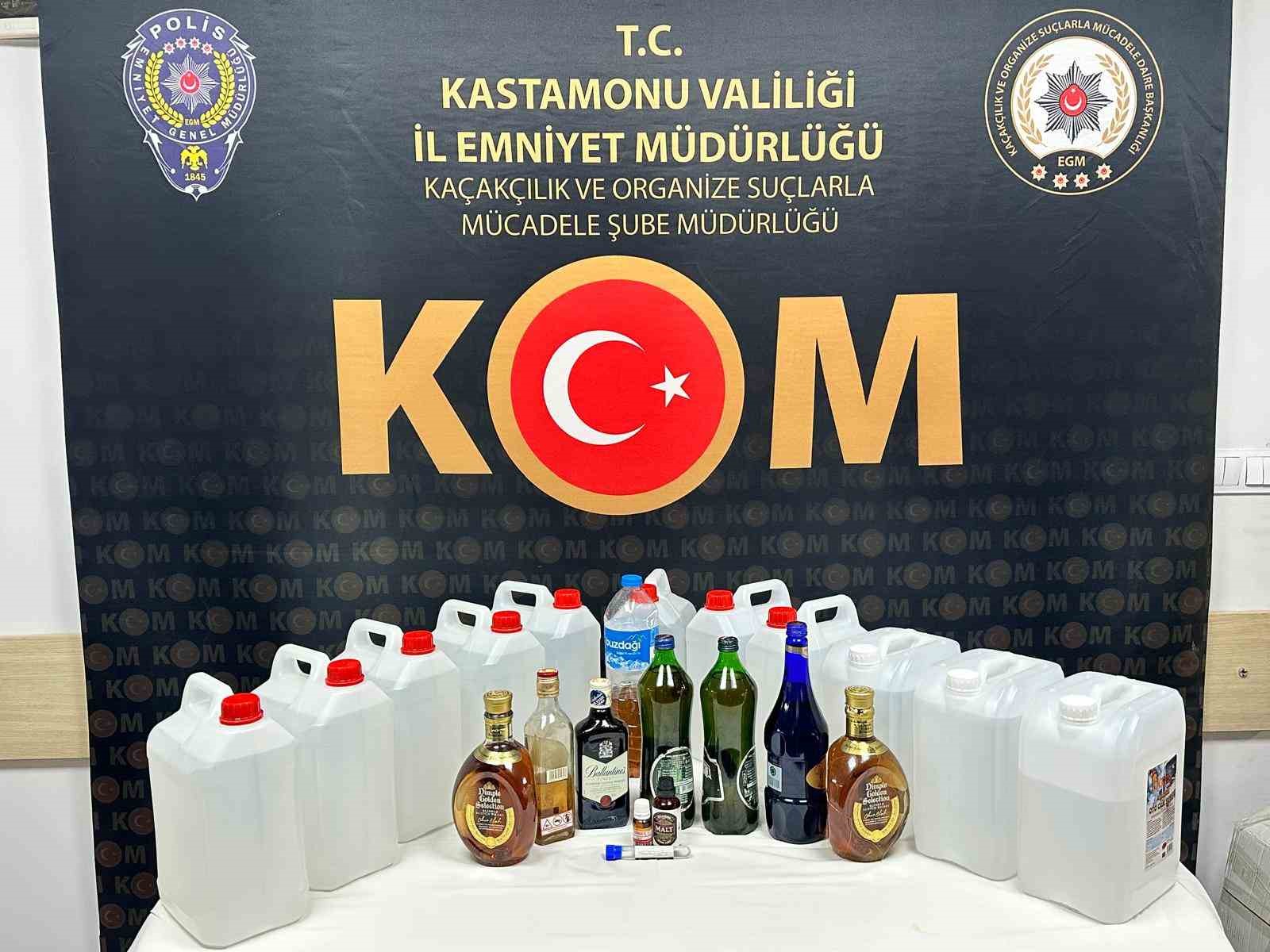 kastamonuda kacak icki operasyonu UKBRNPIU