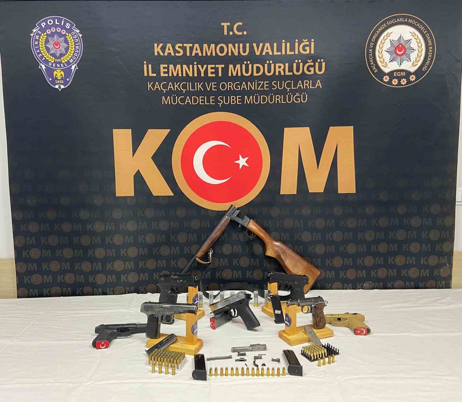 kastamonuda kacak silah operasyonu 1 tutuklama