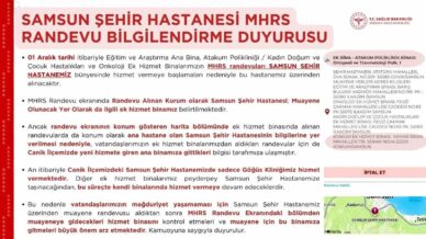 samsun sehir hastanesi randevularinda hizmet binasi karisikligina dikkat g4JSJ4BF