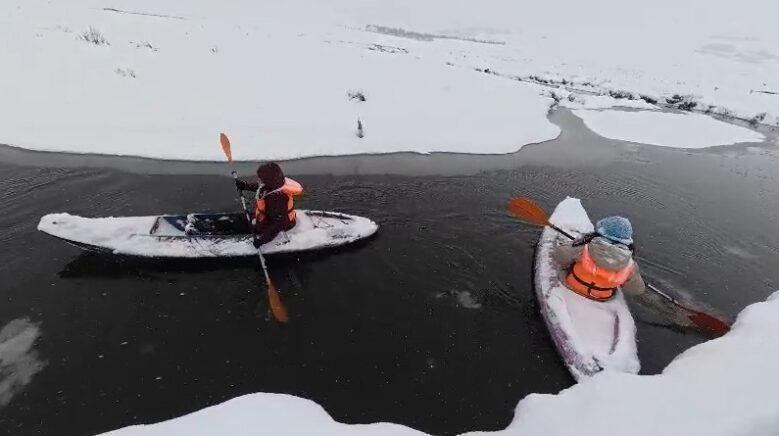 tokat ordu sinirinda donan mendereslerde kano yaptilar Lh5dkb9h