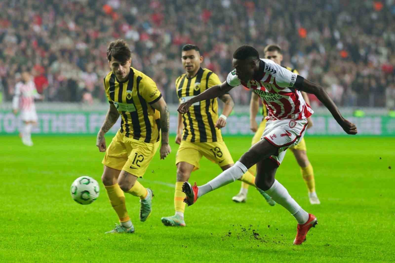 uefa konferans ligi samsunspor 1 aek atina 0 ilk yari 5dmJ92Kj