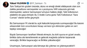 yuksel yildirim samsunspor asla kimseye diz cokmez ve cokmeyecek TUcWem1L