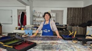 ankarali ebru sanatcisi geleneksel baski sanatini yerinde ogrenmek icin tokata geldi tjs15mA6