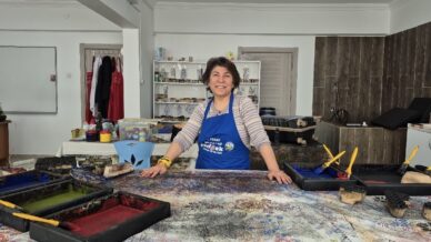 ankarali ebru sanatcisi geleneksel baski sanatini yerinde ogrenmek icin tokata geldi tjs15mA6