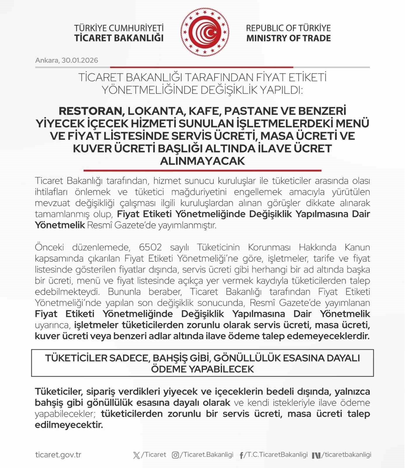 bartinda restoran ve kafelere ilave ucret uyarisi 9UumJI1l
