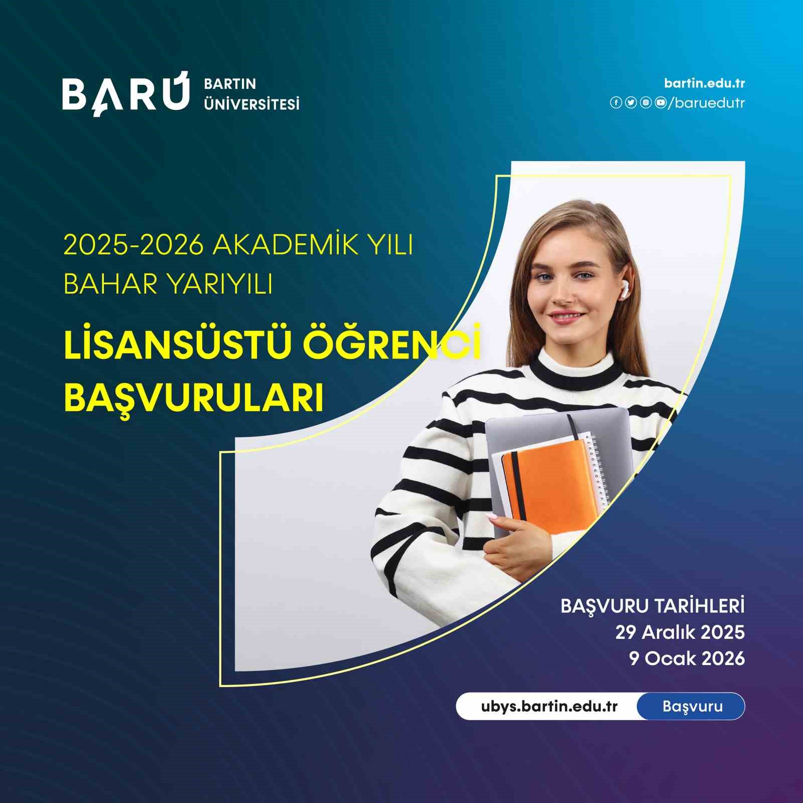 barunun 55 lisansustu egitim programina ogrenci alimi devam ediyor