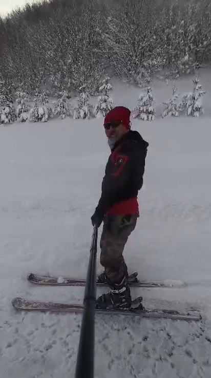 palandokene gidemeyen kayak tutkunlari koy yolunu piste cevirdi q7q8S6WV