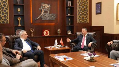 rektor kirisik kardemir genel muduru peker ile bir araya geldi 9Xl5Tt2i