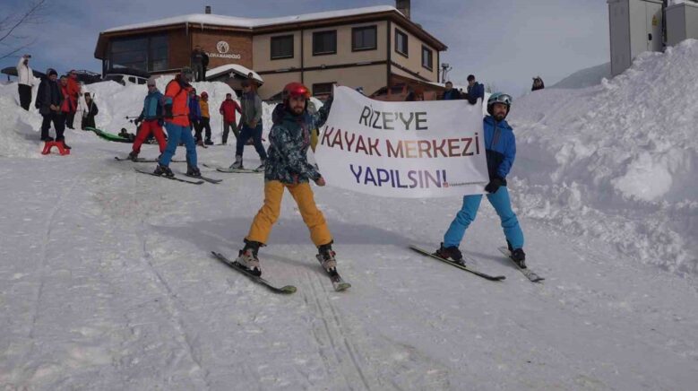 rizeye kayak tesisi yapilmasi icin taleplerini boyle duyurdular A2JDCbEK