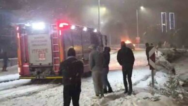 samsunda karli yokusta cip alev aldi mD4P3YJI