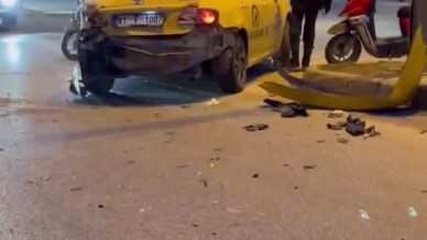 taksiye carpan motosikletli agir yaralandi gAgTlYhO