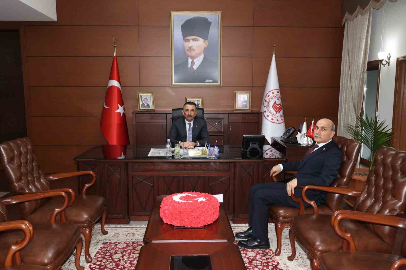 vali hacibektasoglu ttk genel muduru kirazi kabul etti