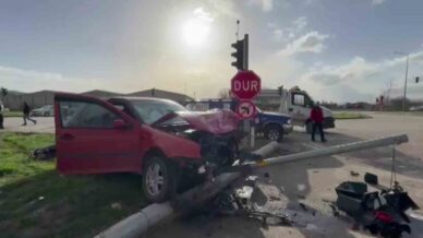 amasyada 2 arac carpisti 2 yarali ueB8BeA8