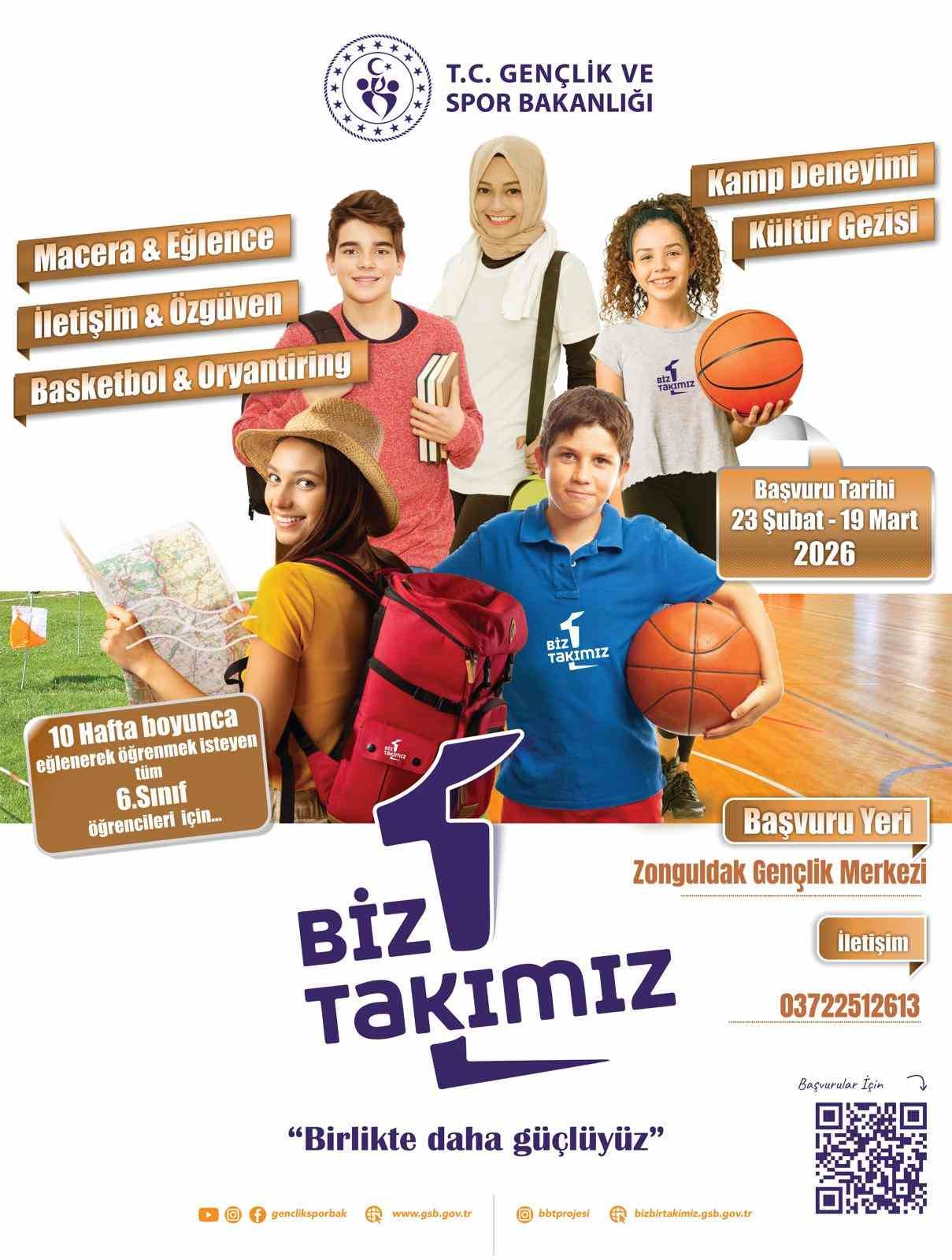genclik ve spor bakanliginin biz bir takimiz projesi zonguldakta basliyor fsU5a8CD