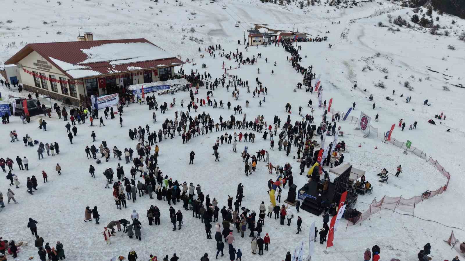 keltepe kayak merkezinde kayak sezonu 50 gun surdu
