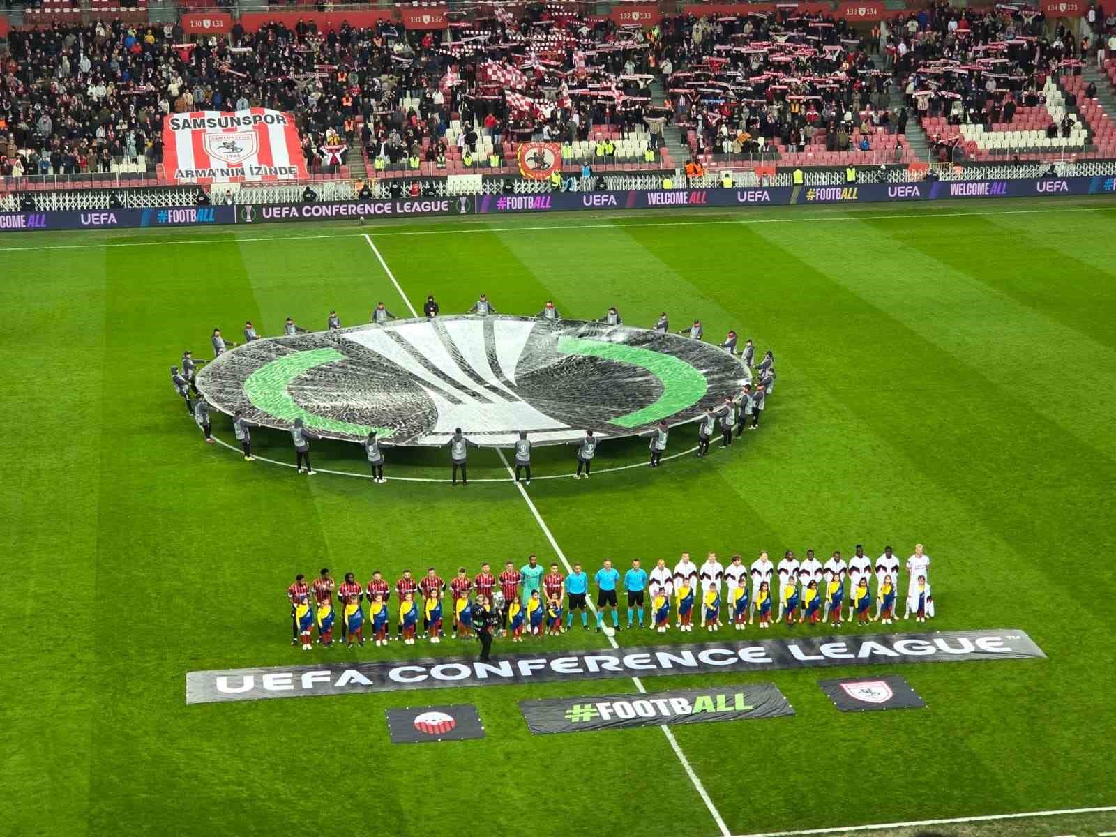 uefa konferans ligi samsunspor 0 shkendija 0 mac devam ediyor DPYqp8he