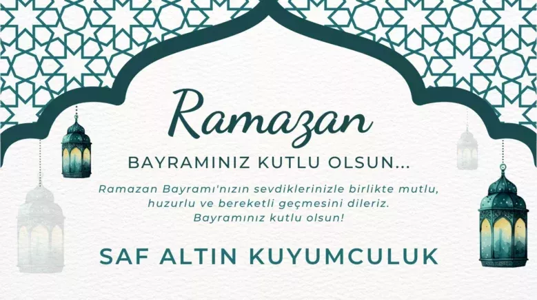 Krem Mavi Sade Ramazan Bayrami Tebrik Mesaji Twitter Gonderisi