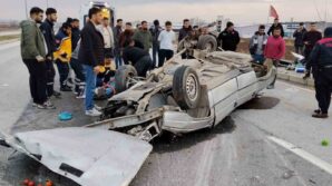 corumda takla atan otomobilin surucusu hayatini kaybetti RsGWLczO