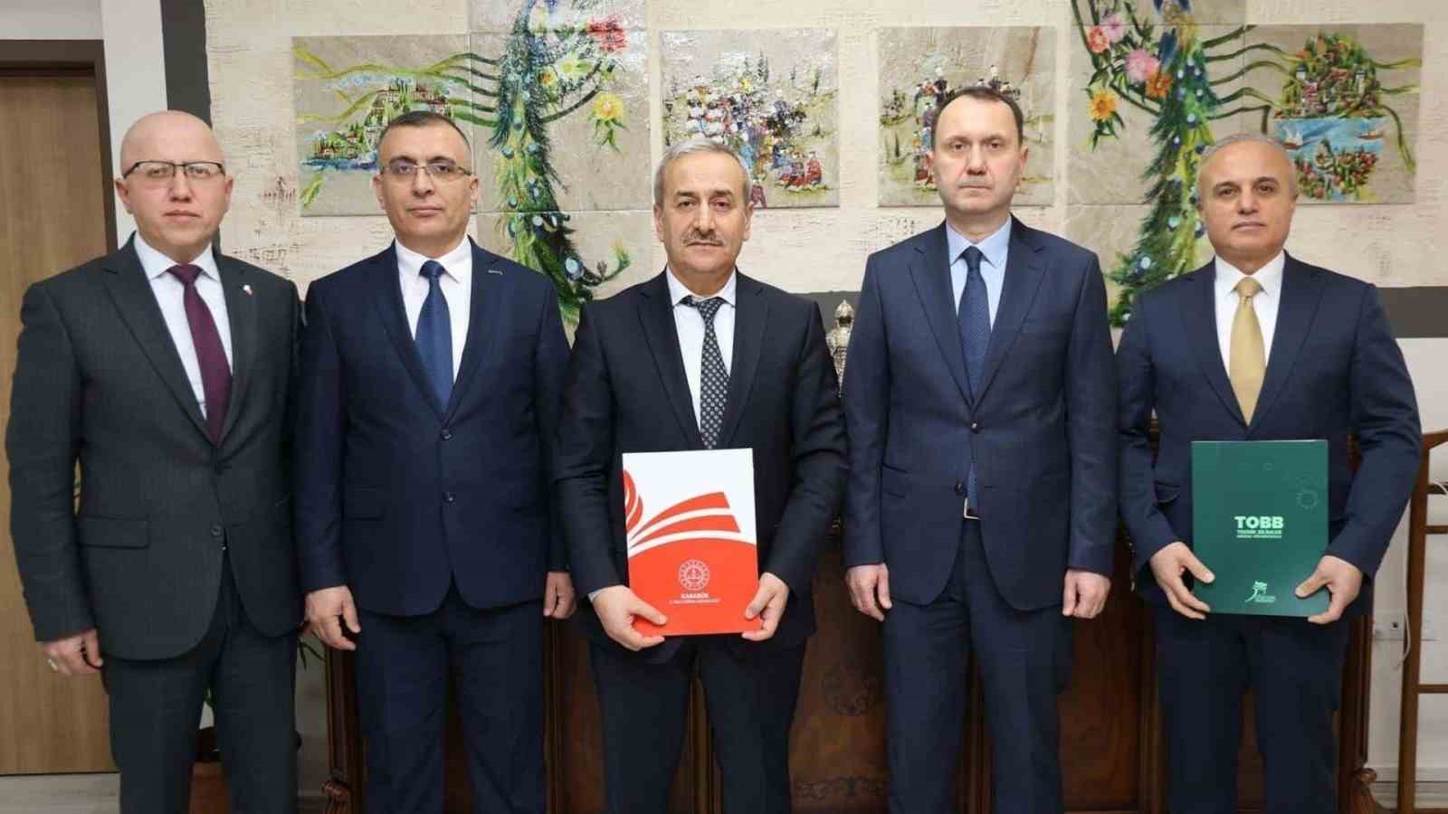 kbu mesleki egitimde is birligi calismalarini surduruyor Yikzrdzy