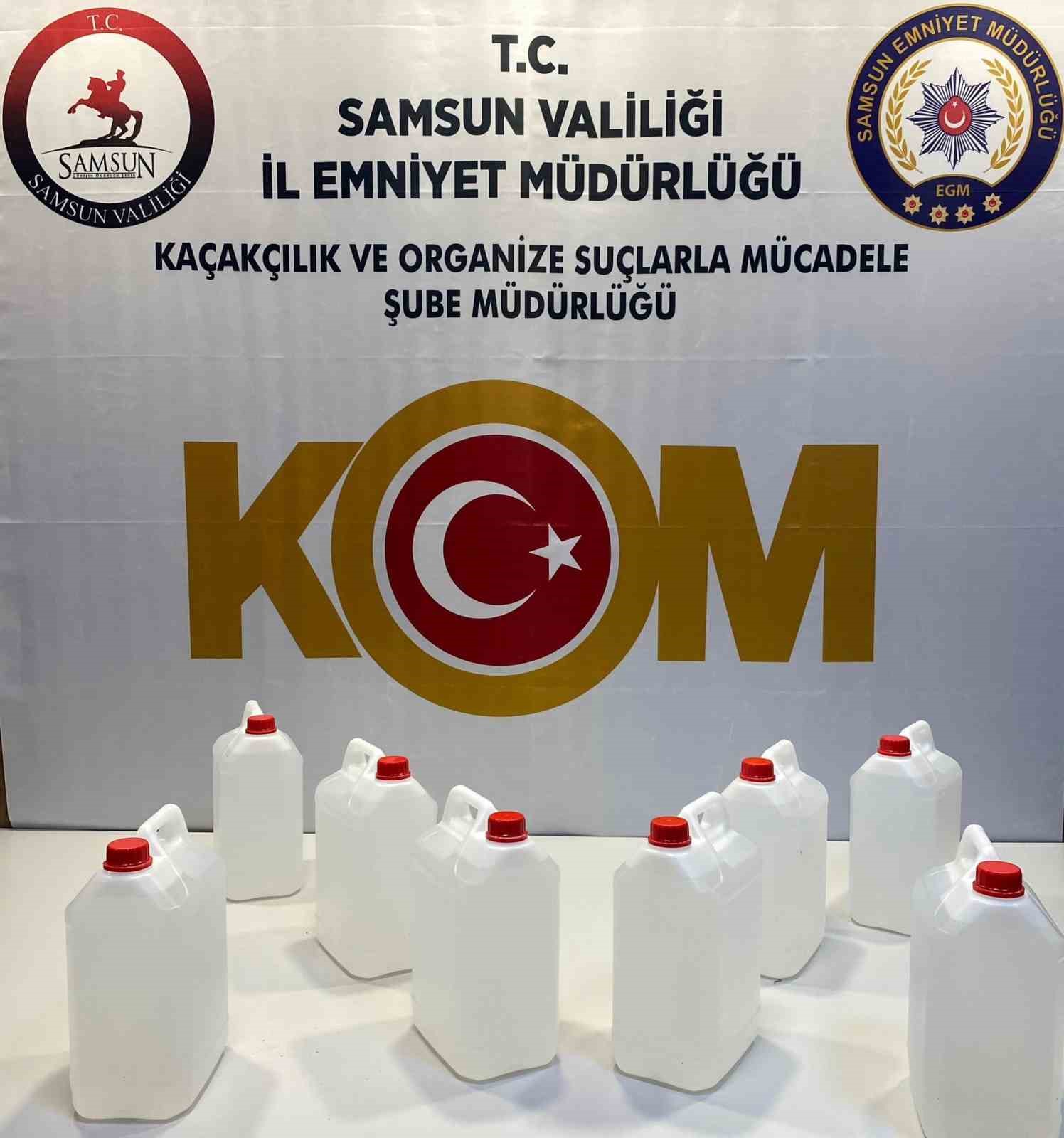 samsunda 40 litre kacak etil alkol ele gecirildi D6t2Vr8w