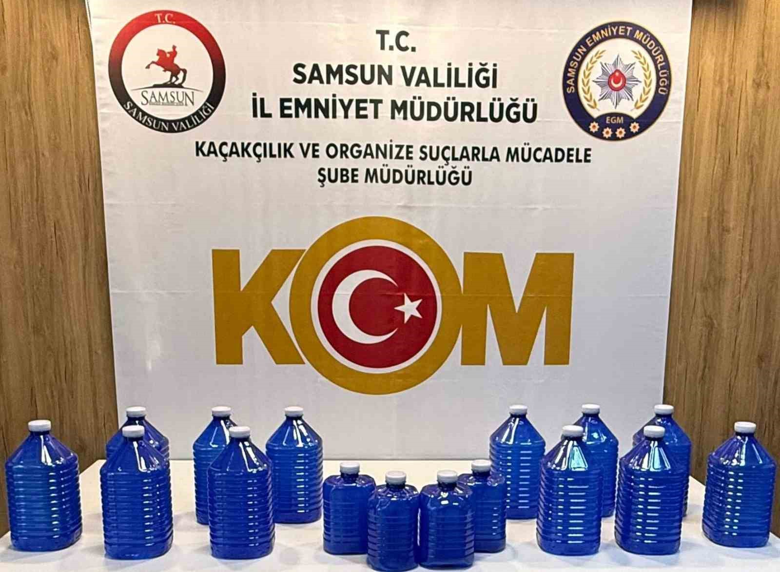 samsunda 70 litre etil alkol ele gecirildi Lk5B7i3H
