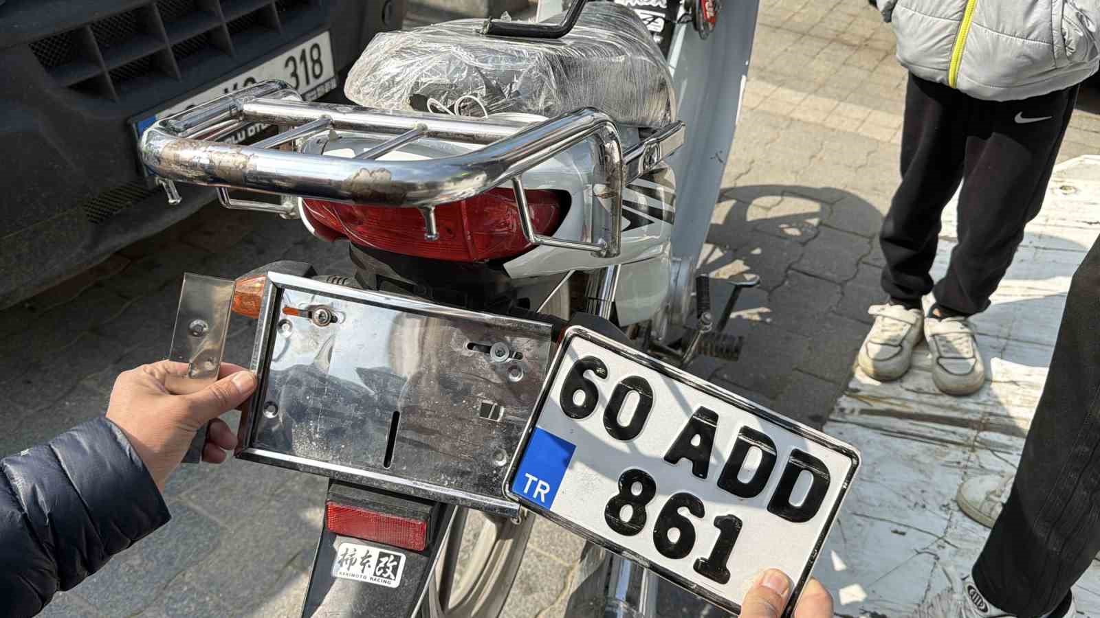 tokatta 50 bin tllik motosikleti ile 146 bin tllik ceza yedi
