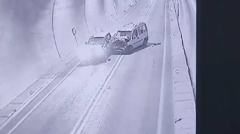 artvinde 7 kisinin yaralandigi tunel kazasi kamerada YNkYyv55