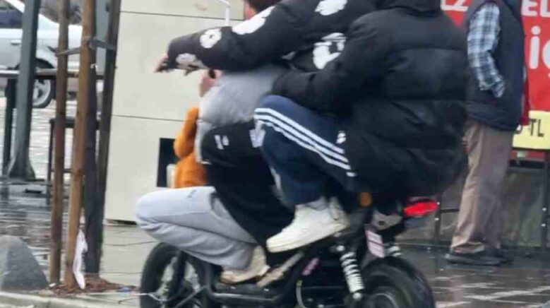 elektrikli bisikletlerde tehlikeli yolculuklar kamerada Glq1VS6t