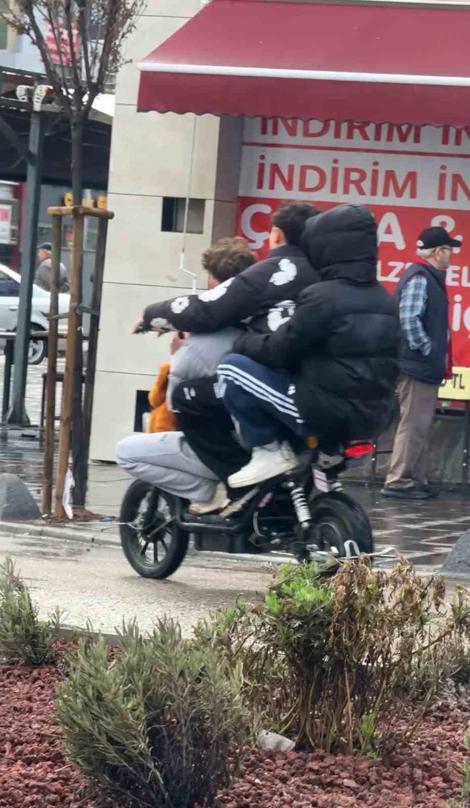 elektrikli bisikletlerde tehlikeli yolculuklar kamerada Glq1VS6t