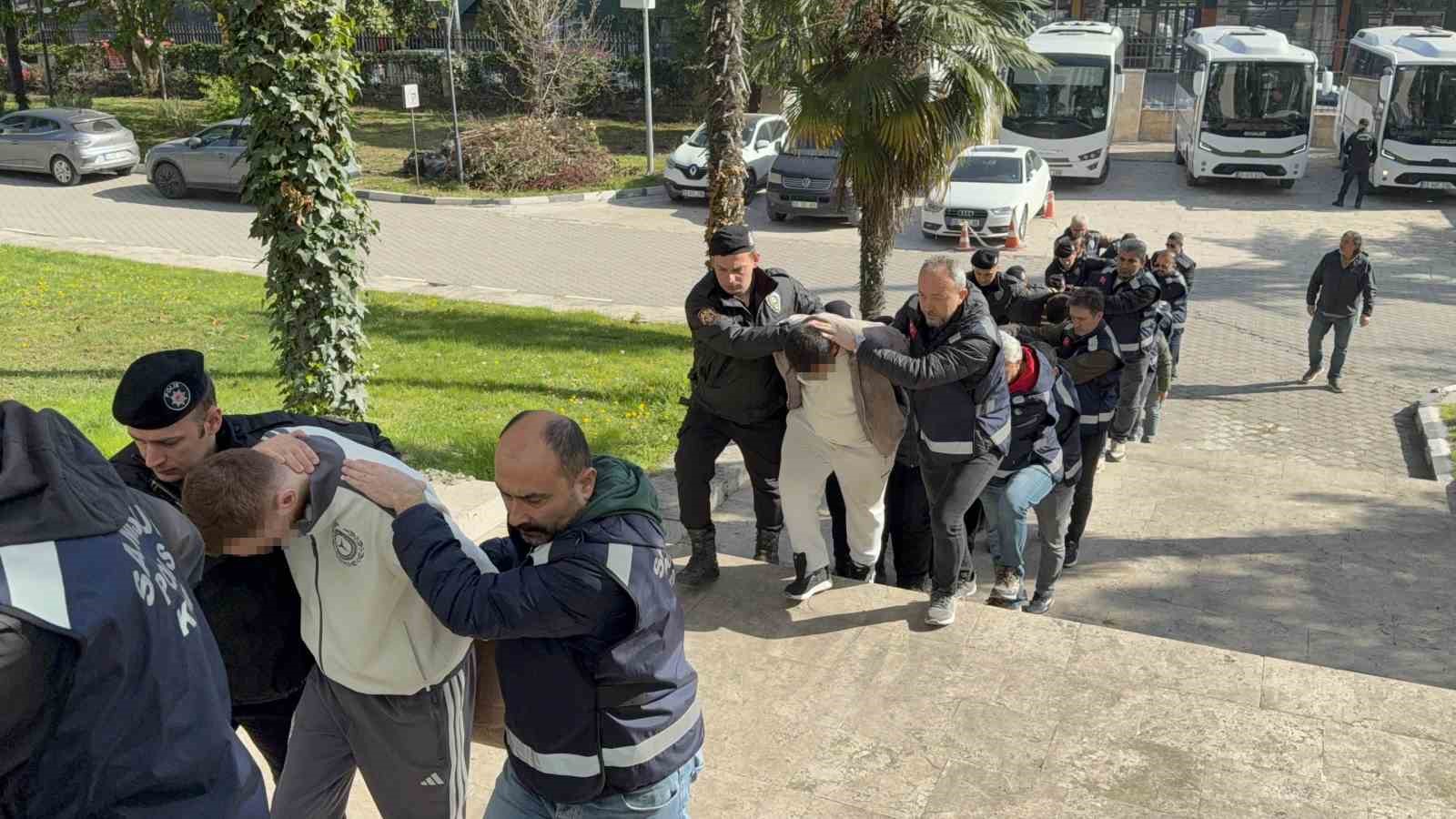 samsun merkezli suc orgutu operasyonu 25 gozalti