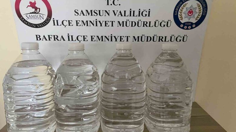 samsunda 20 litre etil alkol ele gecirildi Tw9CVFbJ
