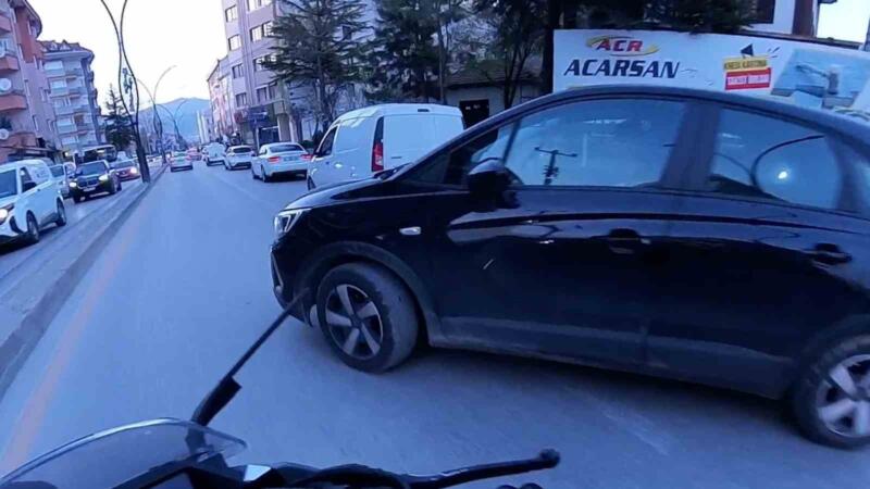 trafik tartismasinda gercegi kask kamerasi ortaya cikardi YODLIkSd