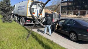 zonguldakta belediye aracinin karistigi zincirleme kazada 4 kisi yaralandi KZCGcywB