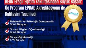 beun eregli egitim fakultesinden buyuk basari uc program epdad akreditasyonu ile kalitesini tescilledi E5UPp47f