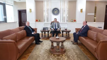 Vali Cagatay Mekansal Planlama Genel Mudurunu makaminda kabul etti