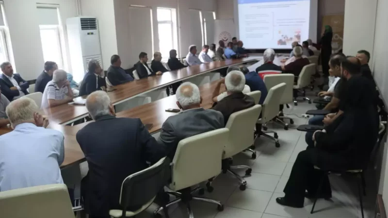 Yenicede muhtarlara sosyal risk haritalari egitimi verildi