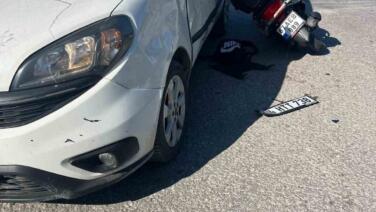 alaplida zincirleme kaza motosikletteki 2 kisi yaralandi nXBQ1KE7