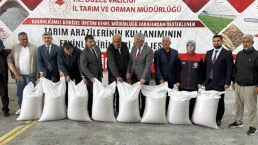 cografi isaretli konuralp pirinci icin 82 ciftciye 50 ton tohum destegi GCnEGRc8