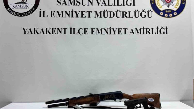samsunda ruhsatsiz silah operasyonu 3 silah ele gecirildi IsfmQUdu