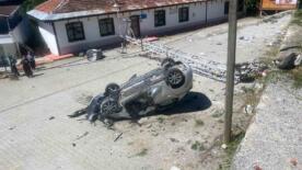 takla atan otomobil aydinlatma diregine carpti 1 yarali MQ3Qt4eV
