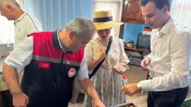 AB tescilli Yenice ihlamur balinda hasat basladi