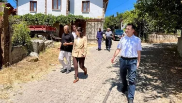 Eskipazar Kaymakami Ustaogludan koy ziyareti