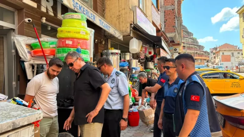 Yenicede kaldirim denetimleri