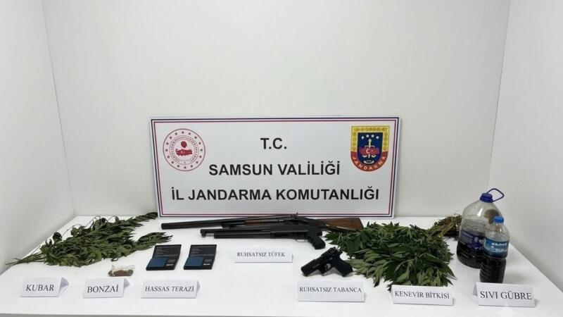 jandarma uyusturucu silah ve kenevir ele gecirildi A6x4lqMv