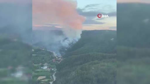 kastamonudaki orman yanginina mudahale helikopter kamerasinda eXDvdY59